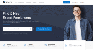 Creating a freelancer profile on Guru.com 2025
