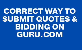 How to Send a Winning Bid on Guru.com